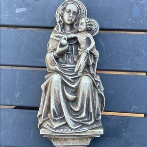 Antique Style Brown Religious wax Sculpture